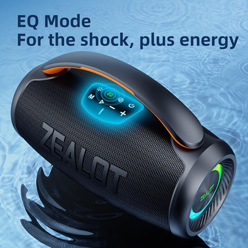 Wireless portable speaker with dual woofers and long battery life