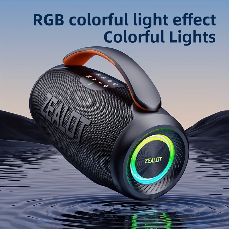 Wireless portable speaker with dual woofers and long battery life