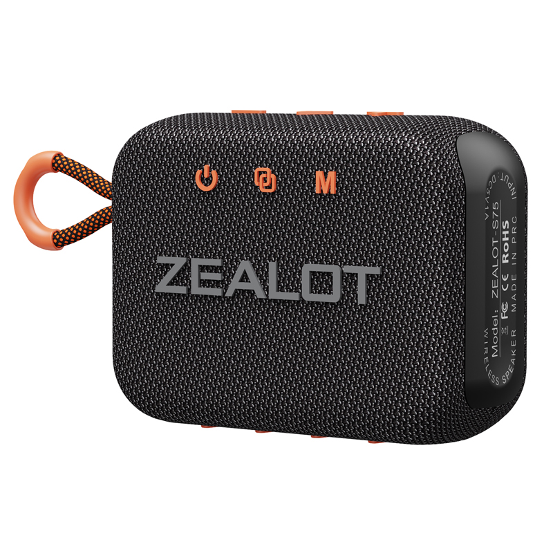 Portable wireless speaker, two units for double the sound, nylon wrapped, IPX6 waterproof