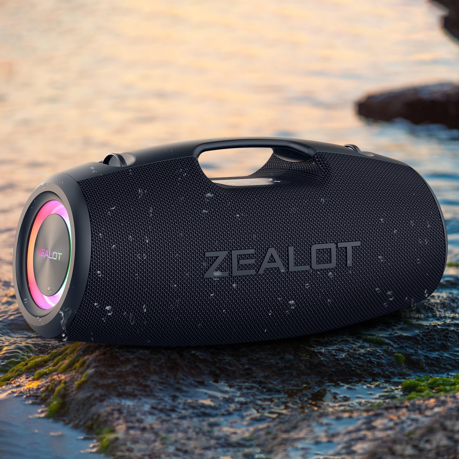 Wireless outdoor speaker with subwoofer, mobile power bank-ZEALOT