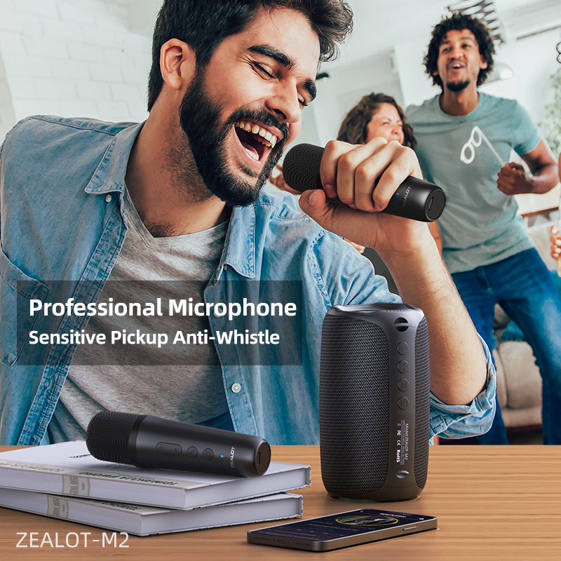 High Performance Portable Outdoor Subwoofer Bluetooth Speaker With wheat