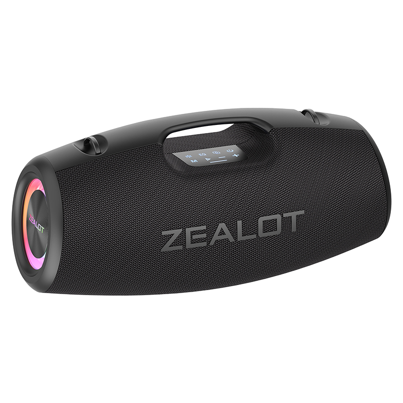 Wireless outdoor speaker with subwoofer, mobile power bank